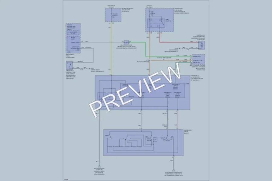 2009 Saab 97X Wiper Washer wiring diagram preview