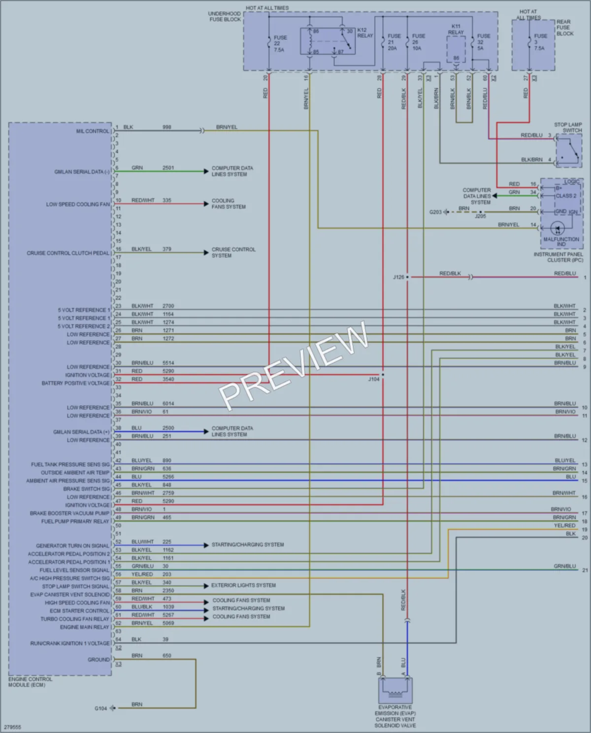 2009 Saturn Astra Engine Performance wiring diagram preview