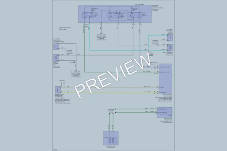 2009 Saturn Aura Cooling Fan wiring diagram preview