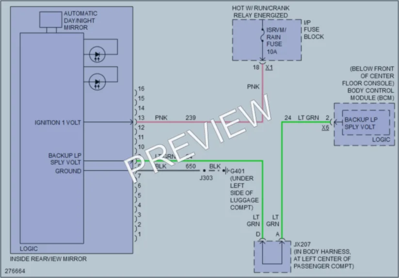 2009 Saturn VUE Power Mirrors wiring diagram preview