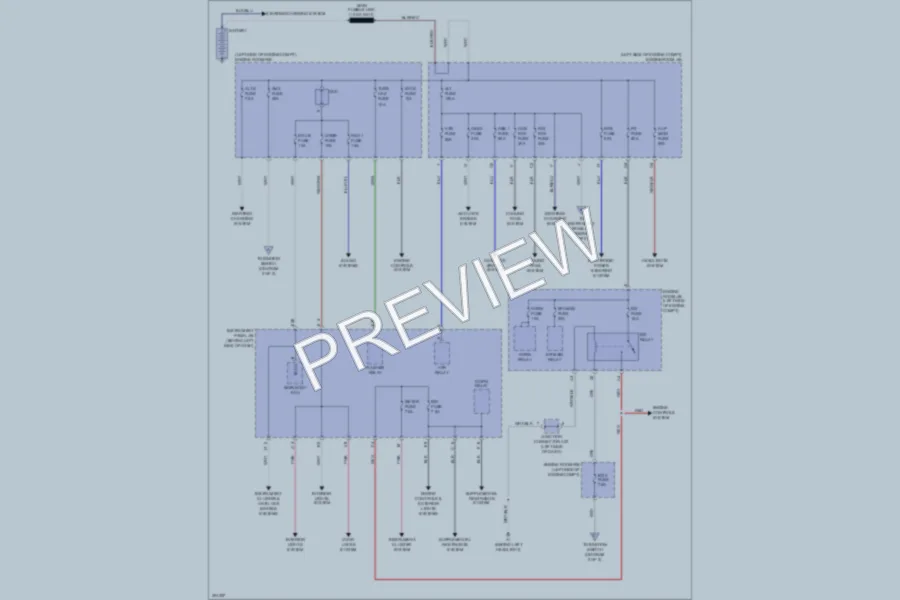 2009 Scion xB Power Distribution wiring diagram preview