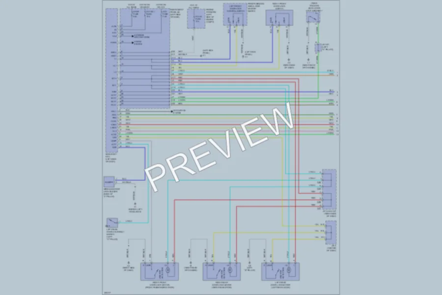 2009 Scion xB Power Door Locks wiring diagram preview