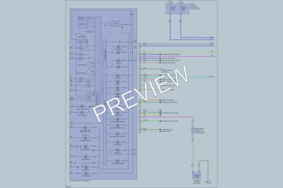 2009 Scion xD Instrument Cluster wiring diagram preview