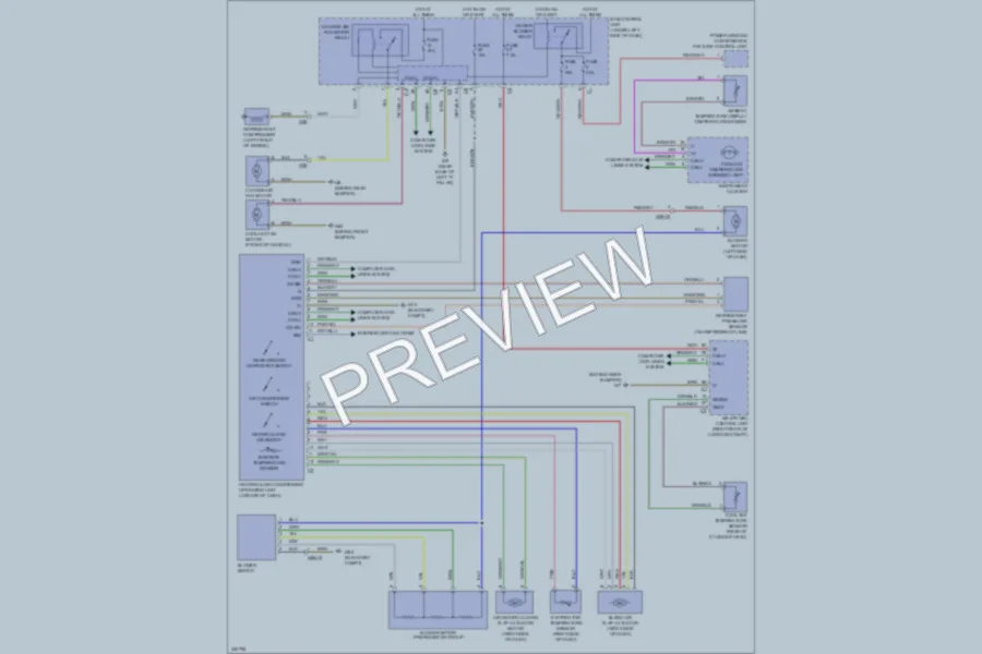 2009 Smart fortwo Air Conditioning wiring diagram preview