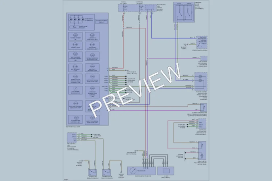 2009 Smart fortwo Instrument Cluster wiring diagram preview