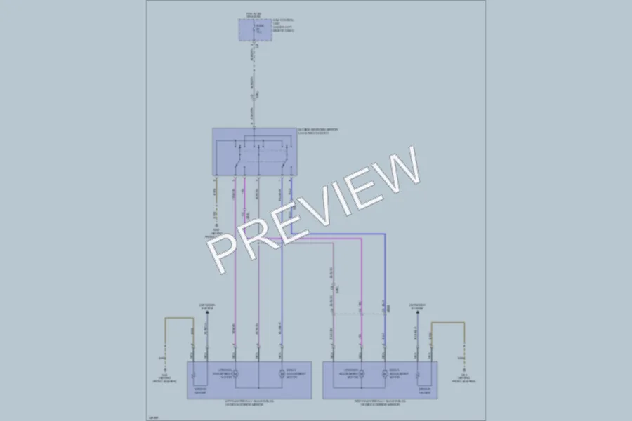 2009 Smart fortwo Power Mirrors wiring diagram preview