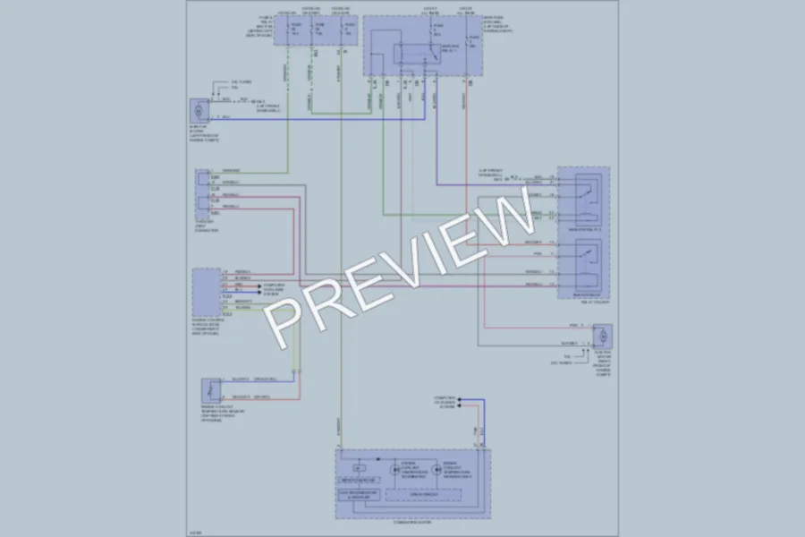 2009 Subaru Forester Cooling Fan wiring diagram preview