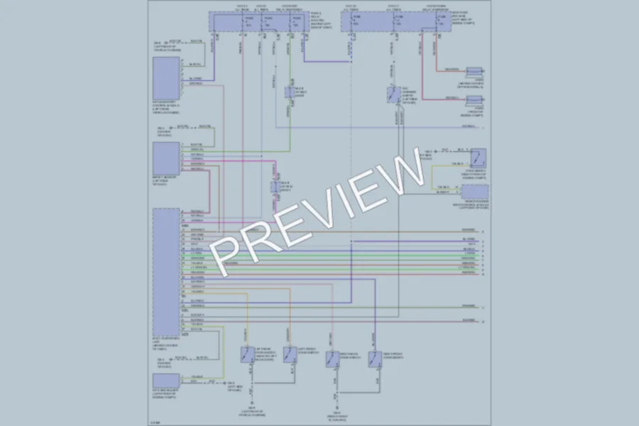 2009 Subaru Forester Power Door Locks wiring diagram preview