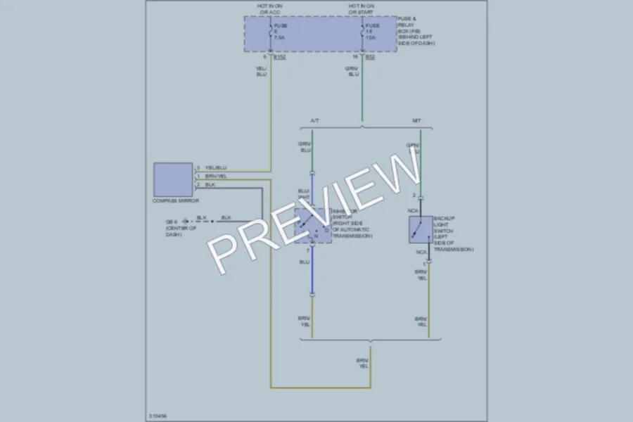 2009 Subaru Forester Power Mirrors wiring diagram preview