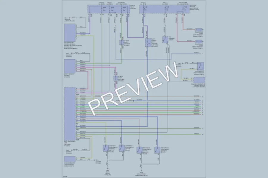 2009 Subaru Impreza Power Door Locks wiring diagram preview