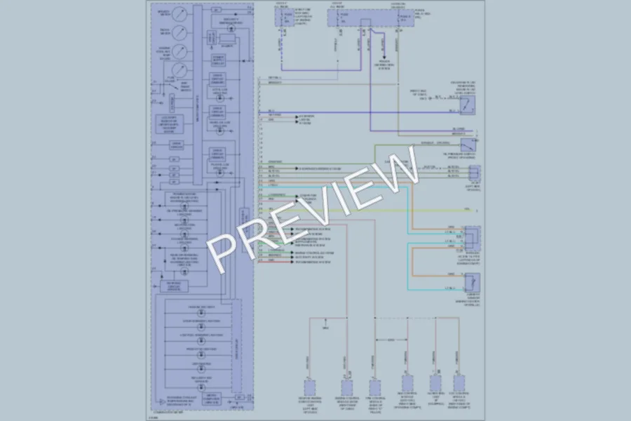 2009 Subaru ImprezaWRX Instrument Cluster wiring diagram preview