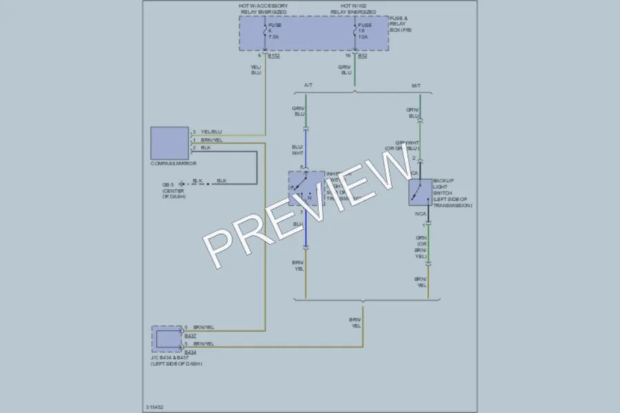 2009 Subaru ImprezaWRX Power Mirrors wiring diagram preview