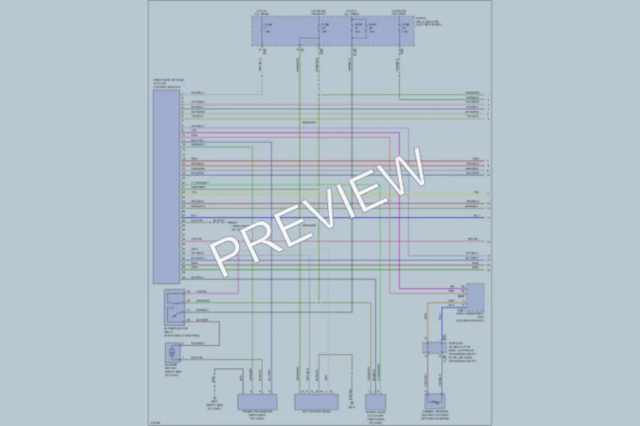 2009 Subaru Outback Air Conditioning wiring diagram preview
