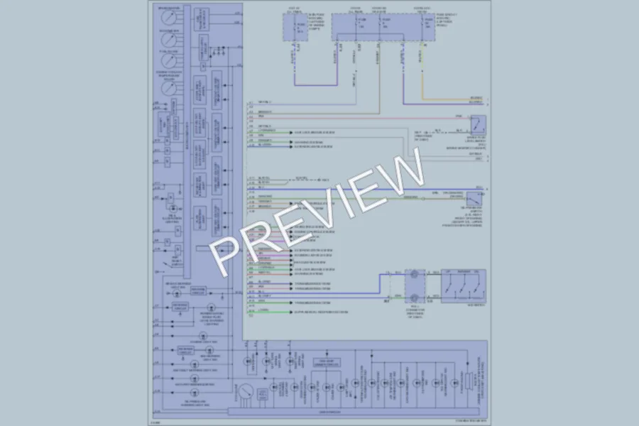 2009 Subaru Outback Instrument Cluster wiring diagram preview