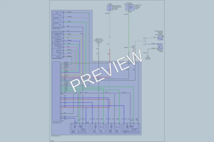 2009 Subaru Outback Memory Systems wiring diagram preview