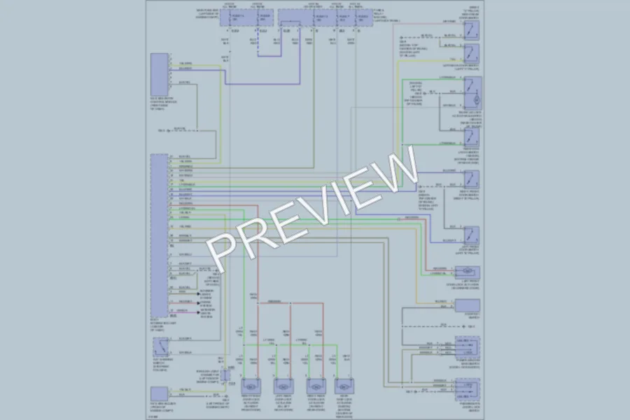 2009 Subaru Outback Power Door Locks wiring diagram preview