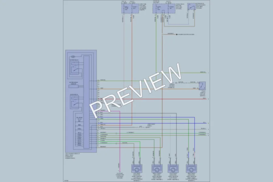 2009 Subaru Tribeca Anti Lock Brakes wiring diagram preview