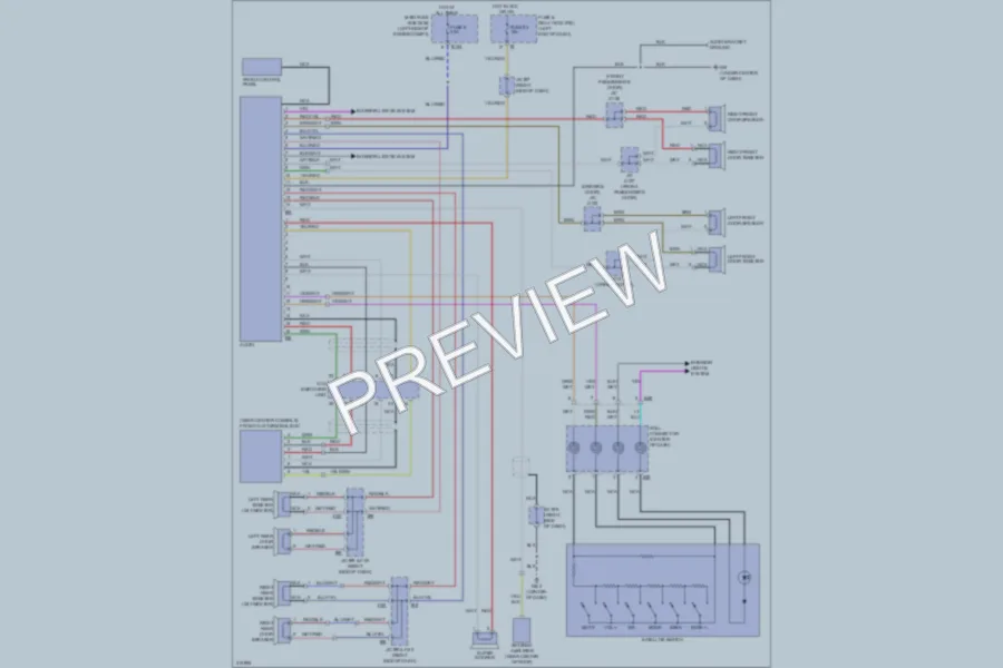 2009 Subaru Tribeca Radio wiring diagram preview