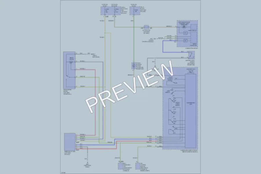2009 Subaru Tribeca Wiper Washer wiring diagram preview