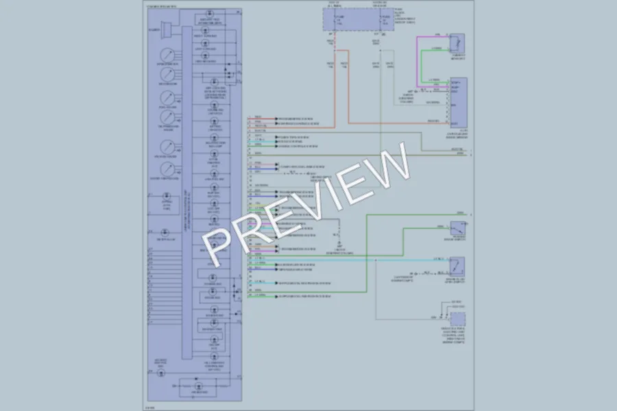 2009 Suzuki Equator Instrument Cluster wiring diagram preview