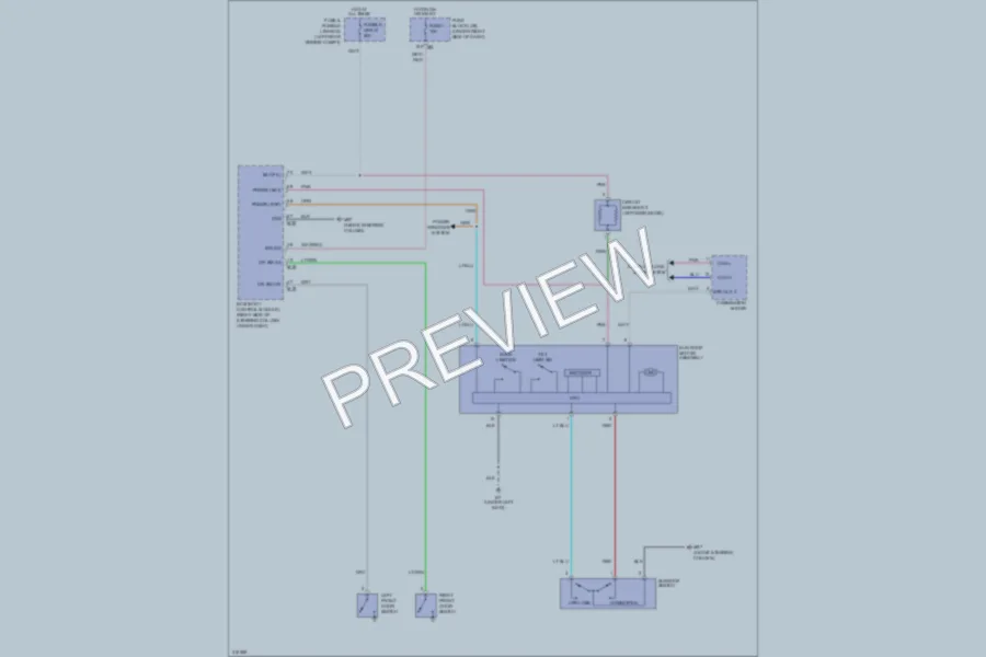 2009 Suzuki Equator Power Top Sunroof wiring diagram preview
