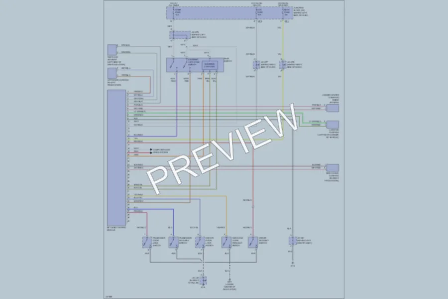 2009 Suzuki GrandVitara Power Door Locks wiring diagram preview