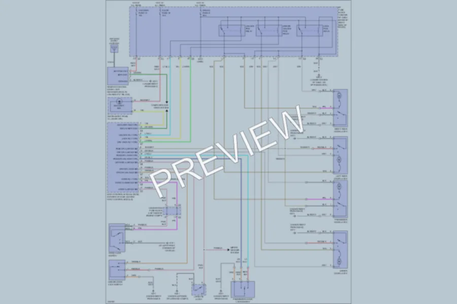 2009 Suzuki XL7 Power Door Locks wiring diagram preview