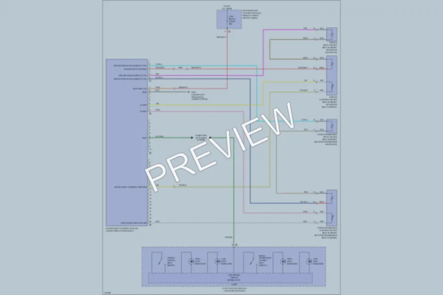 2009 Suzuki XL7 Power Seats wiring diagram preview
