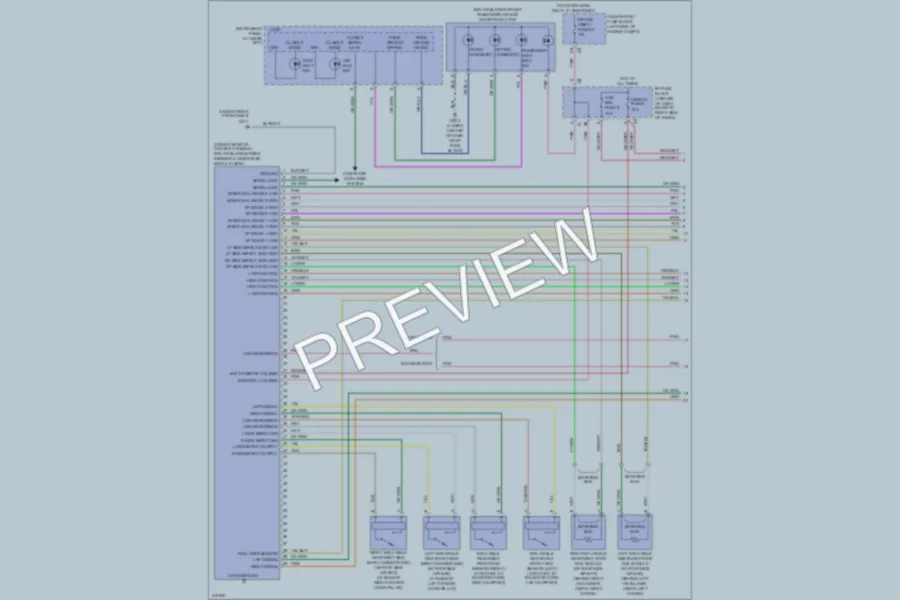 2009 Suzuki XL7 Supplemental Restraints wiring diagram preview