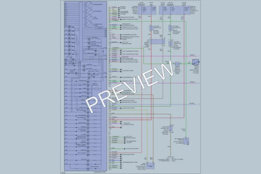 2009 Toyota 4Runner Instrument Cluster wiring diagram preview