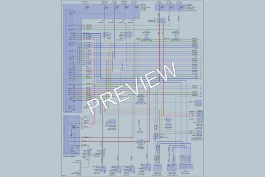 2009 Toyota 4Runner Power Door Locks wiring diagram preview