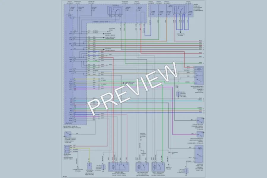 2009 Toyota Avalon Anti Theft wiring diagram preview