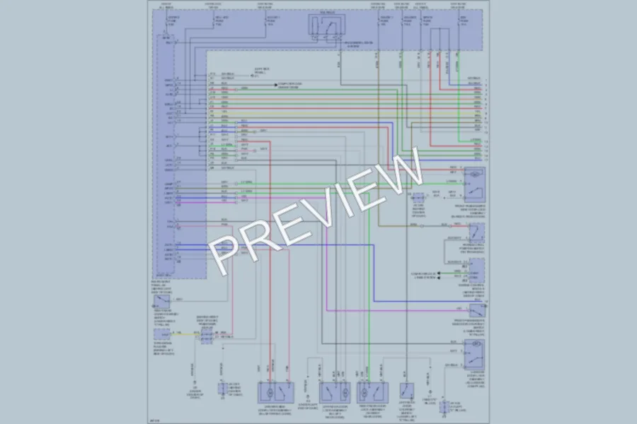 2009 Toyota Avalon Power Door Locks wiring diagram preview