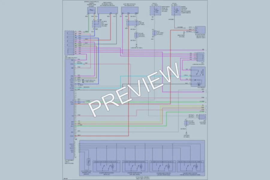 2009 Toyota Camry Air Conditioning wiring diagram preview