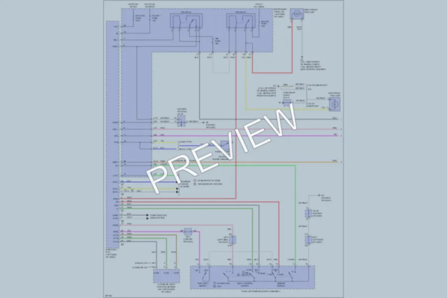 2009 Toyota Camry Headlights wiring diagram preview