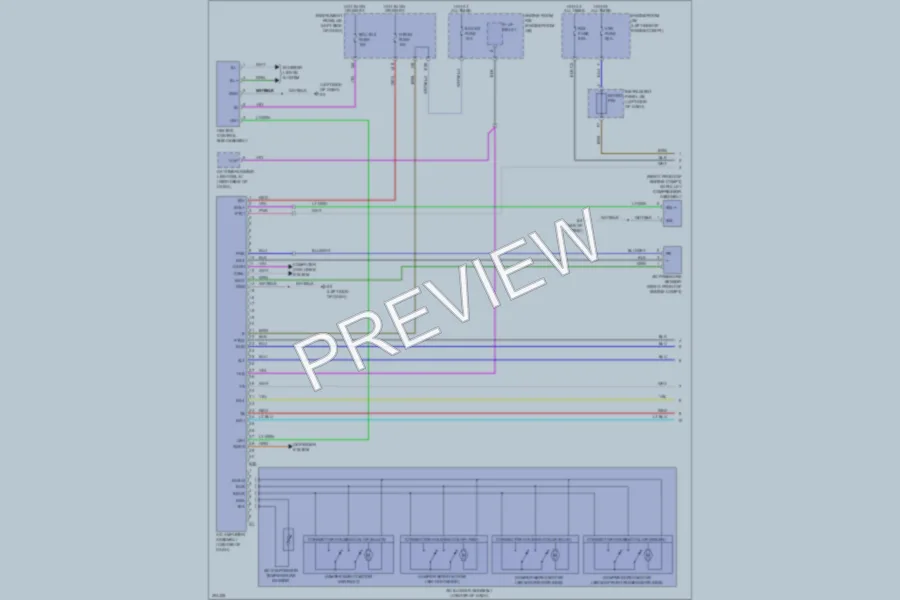 2009 Toyota Corolla Air Conditioning wiring diagram preview
