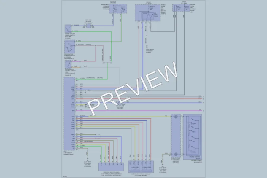 2009 Toyota Corolla Cruise Control wiring diagram preview