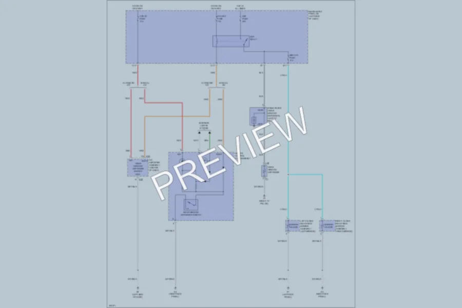 2009 Toyota Corolla Defoggers wiring diagram preview
