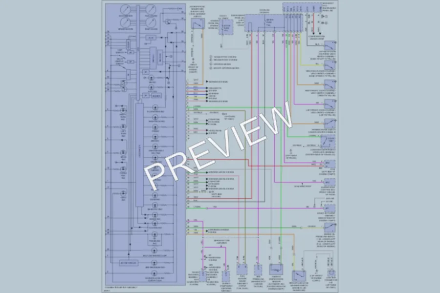 2009 Toyota Corolla Instrument Cluster wiring diagram preview