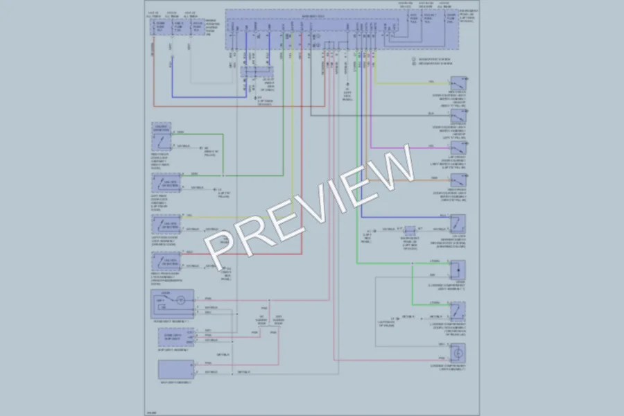 2009 Toyota Corolla Interior Lights wiring diagram preview