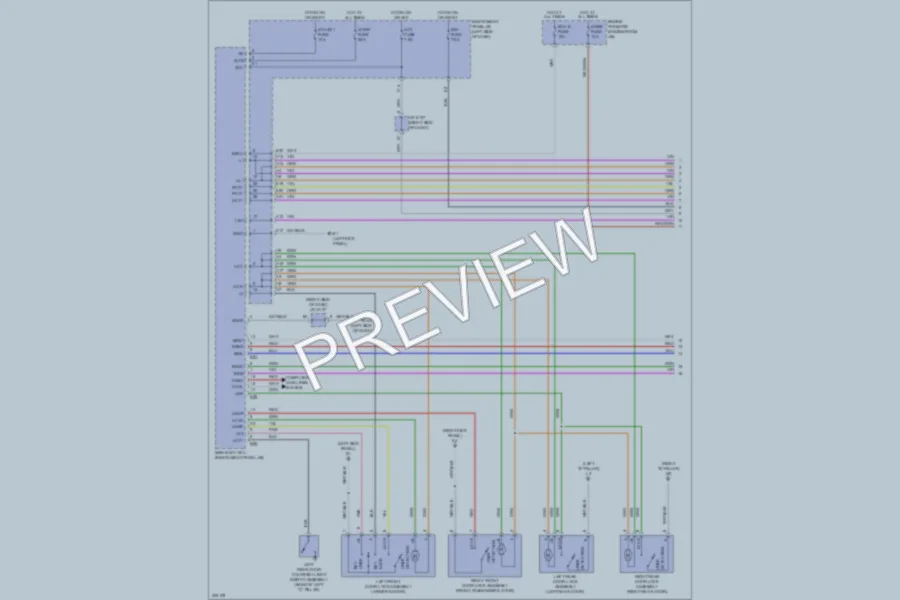 2009 Toyota Corolla Power Door Locks wiring diagram preview