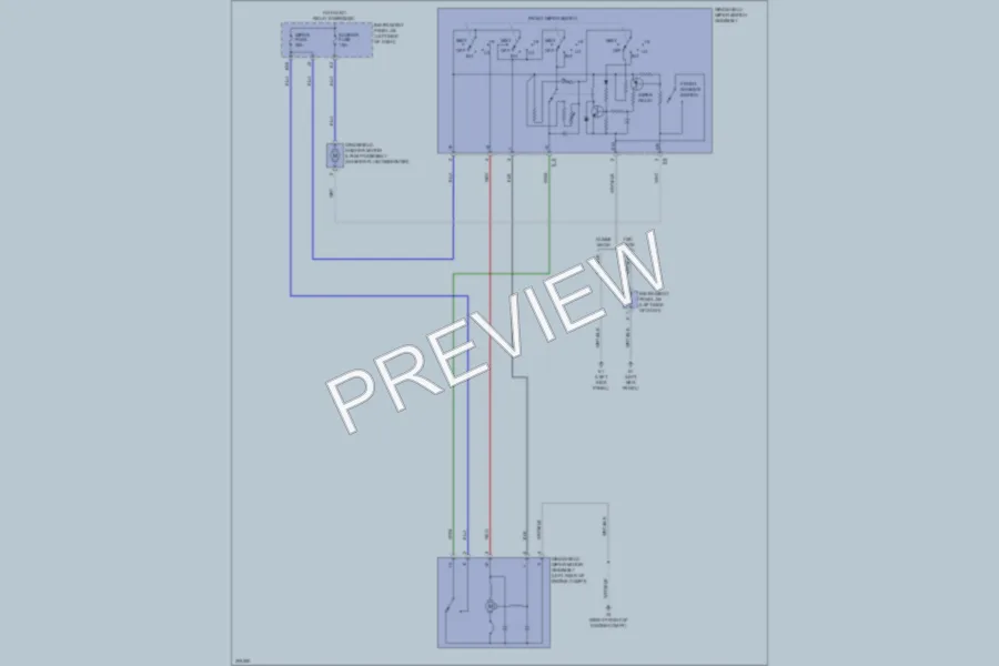 2009 Toyota Corolla Wiper Washer wiring diagram preview