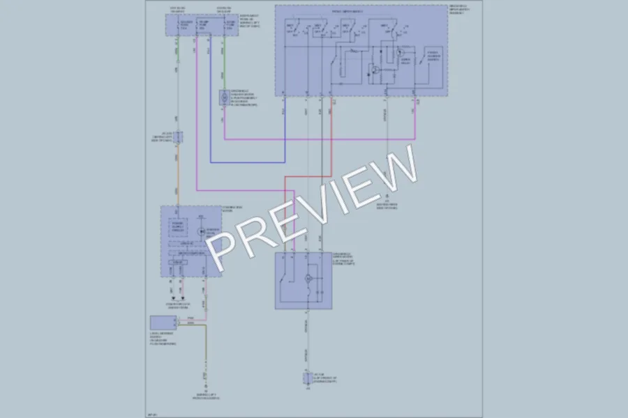 2009 Toyota Highlander Wiper Washer wiring diagram preview