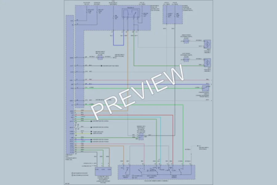 2009 Toyota HighlanderHybrid Headlights wiring diagram preview