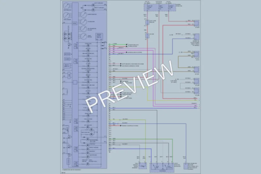 2009 Toyota LandCruiser Instrument Cluster wiring diagram preview