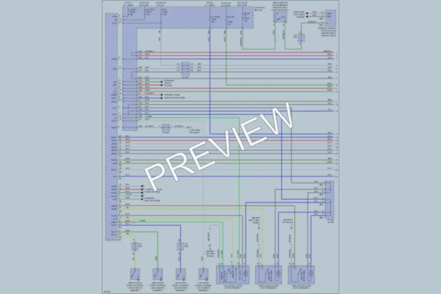 2009 Toyota LandCruiser Power Door Locks wiring diagram preview