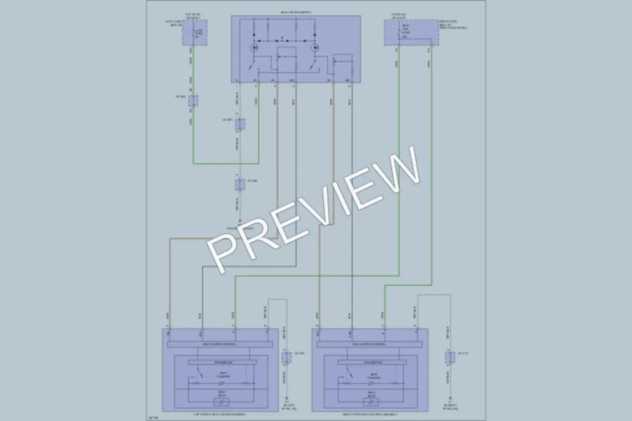 2009 Toyota LandCruiser Power Seats wiring diagram preview