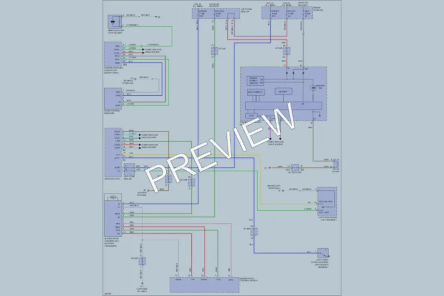 2009 Toyota LandCruiser Power Top Sunroof wiring diagram preview