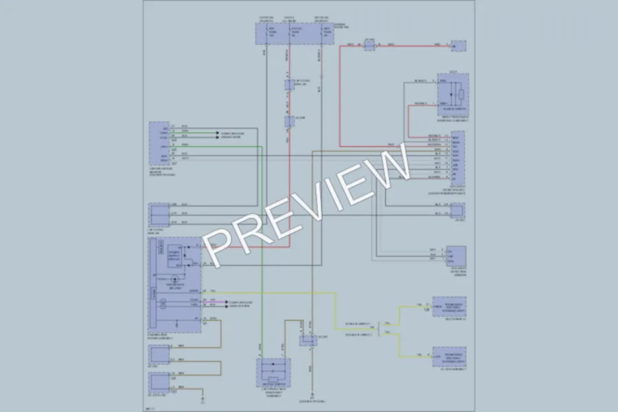 2009 Toyota LandCruiser Warning Systems wiring diagram preview