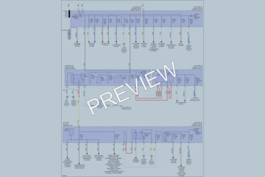 2009 Toyota Matrix Power Distribution wiring diagram preview